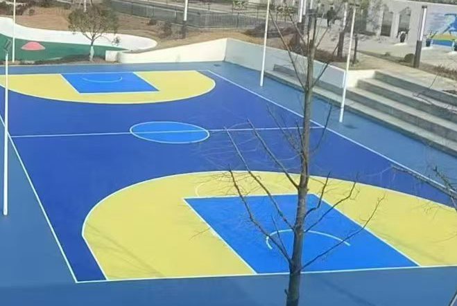 鸡西市硅pu球场材料透气型塑胶跑道 - 厂家