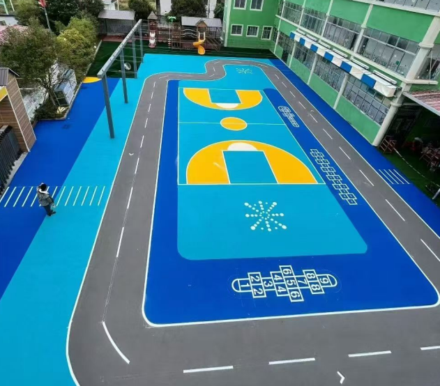 鸡西市健身步道混合型塑胶跑道 - 方案